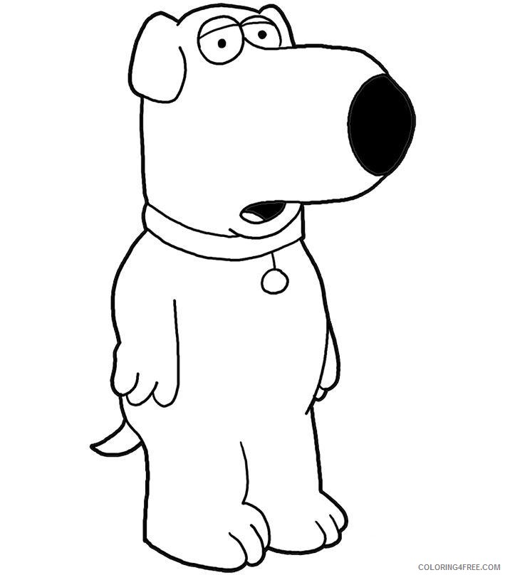 family guy coloring pages brian griffin Coloring4free