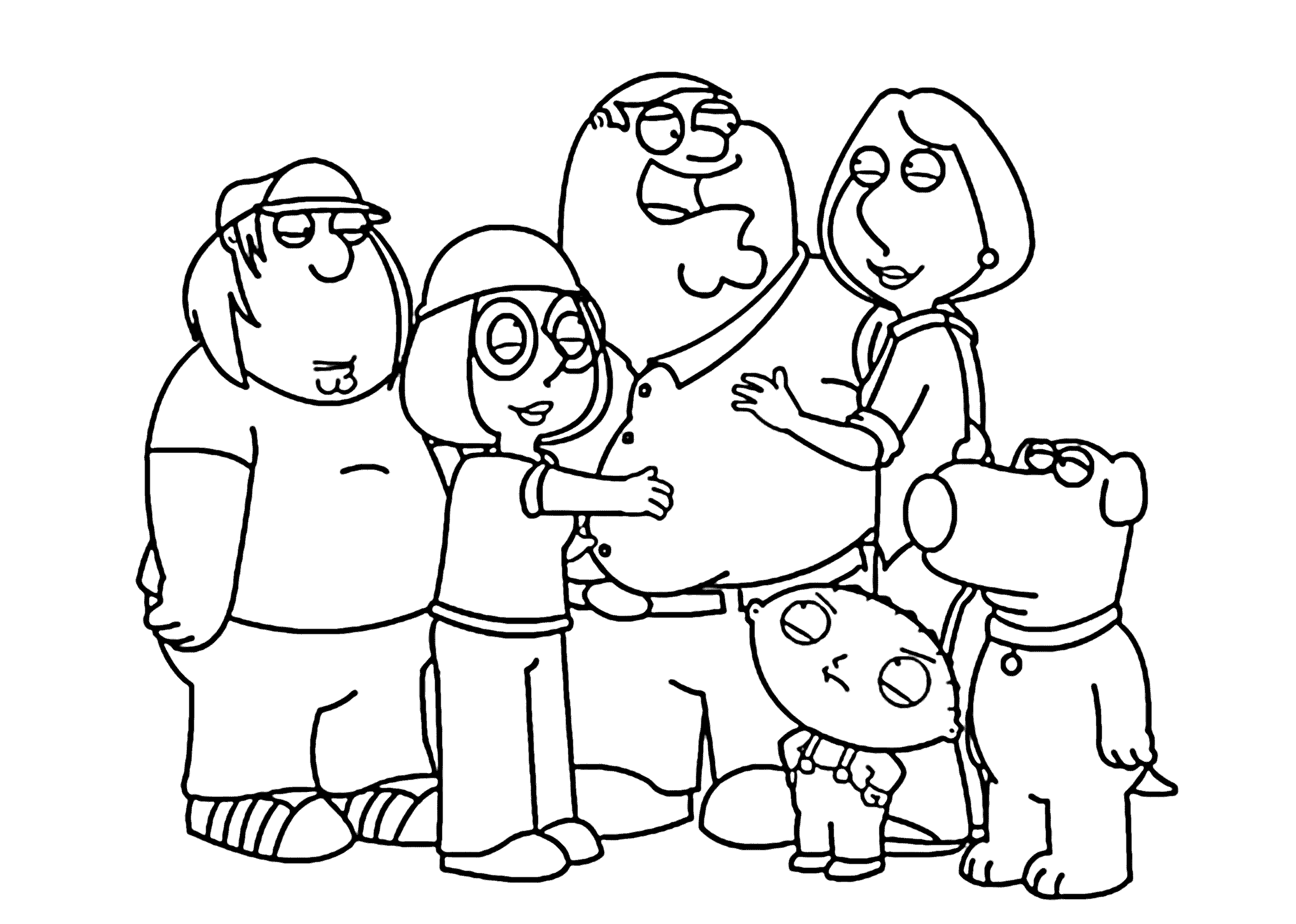 family guy coloring pages griffin family Coloring4free