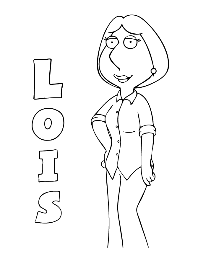 family guy coloring pages lois Coloring4free