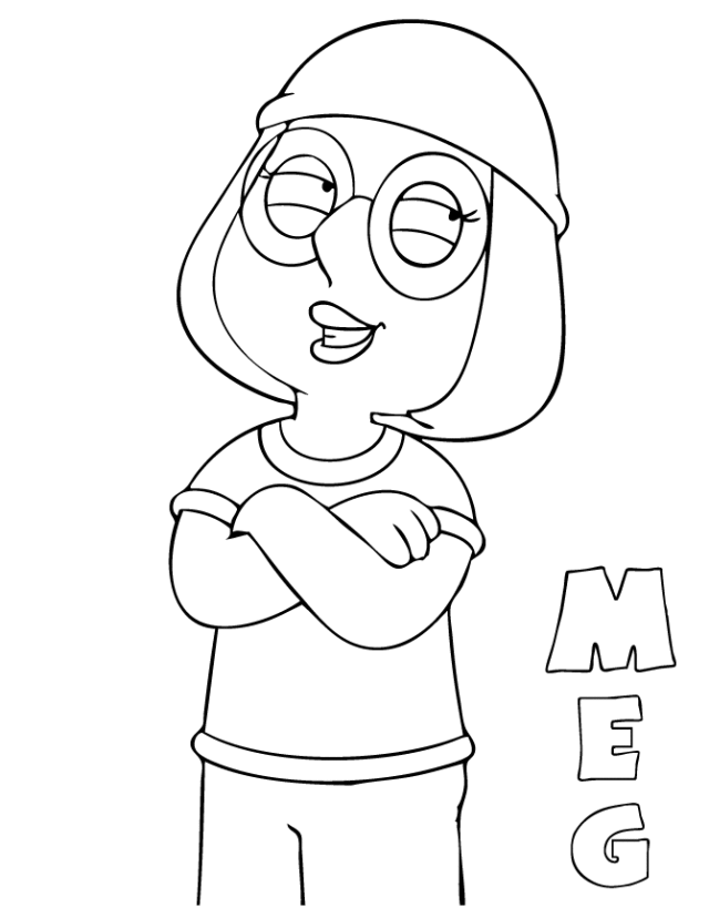 family guy coloring pages meg Coloring4free