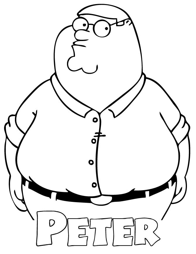 family guy coloring pages peter Coloring4free