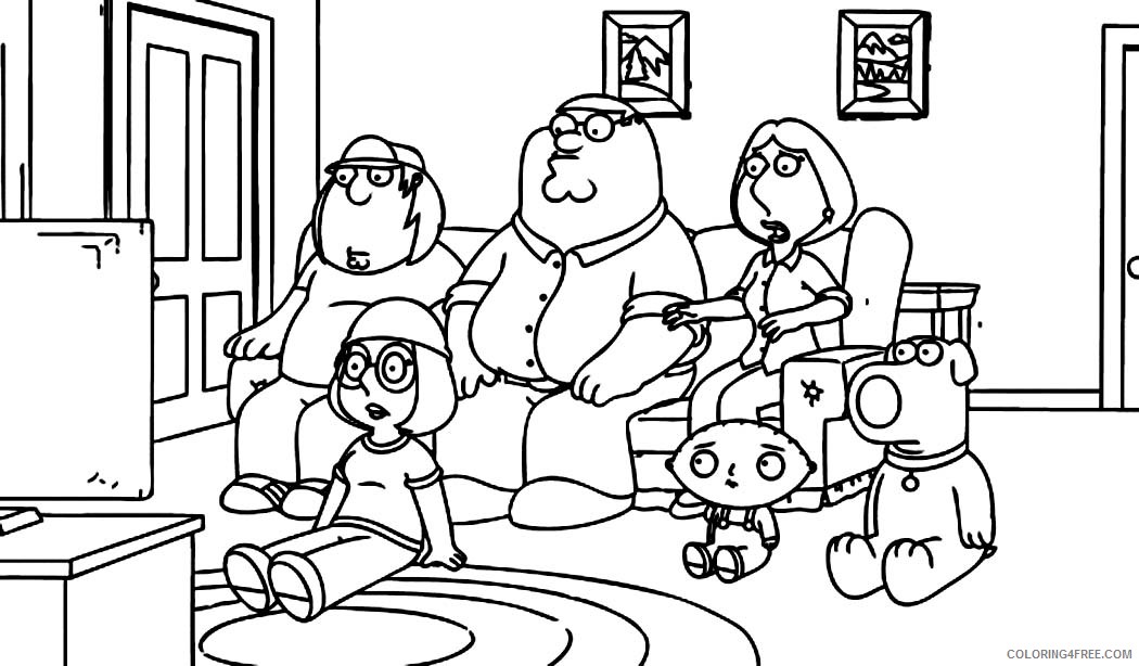family guy coloring pages printable Coloring4free