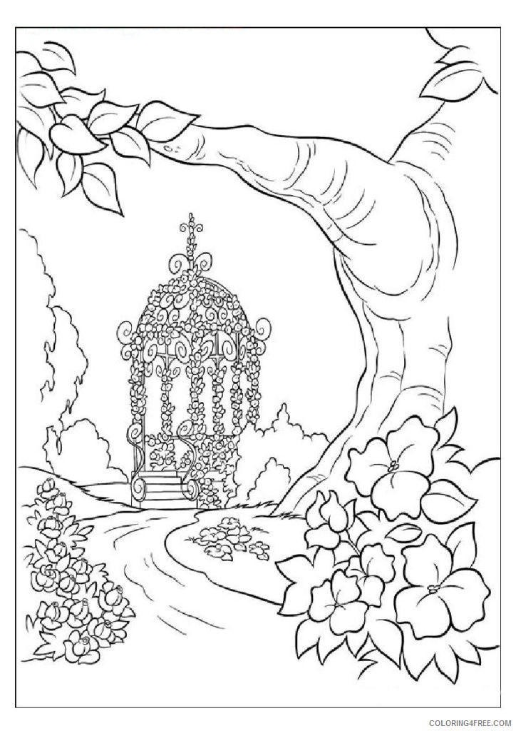 fantasy nature coloring pages Coloring4free