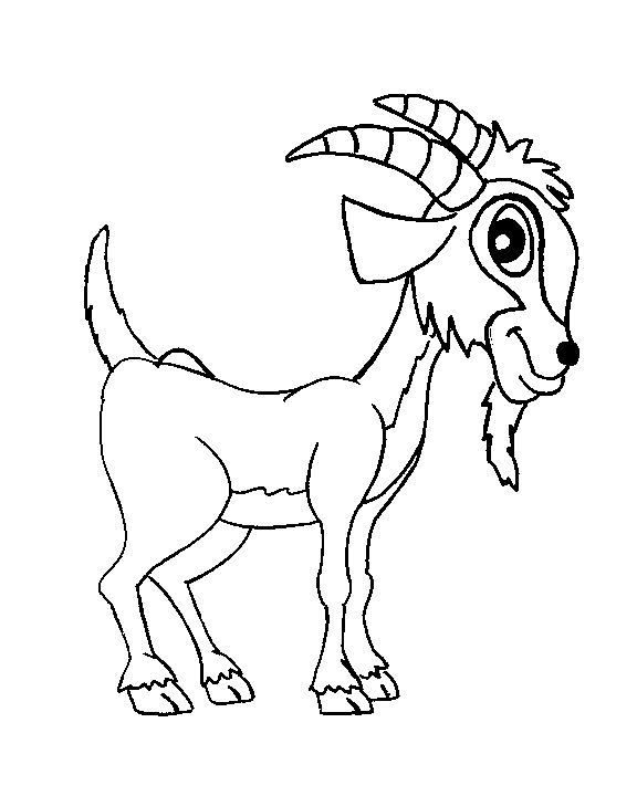 farm animal coloring pages goat Coloring4free