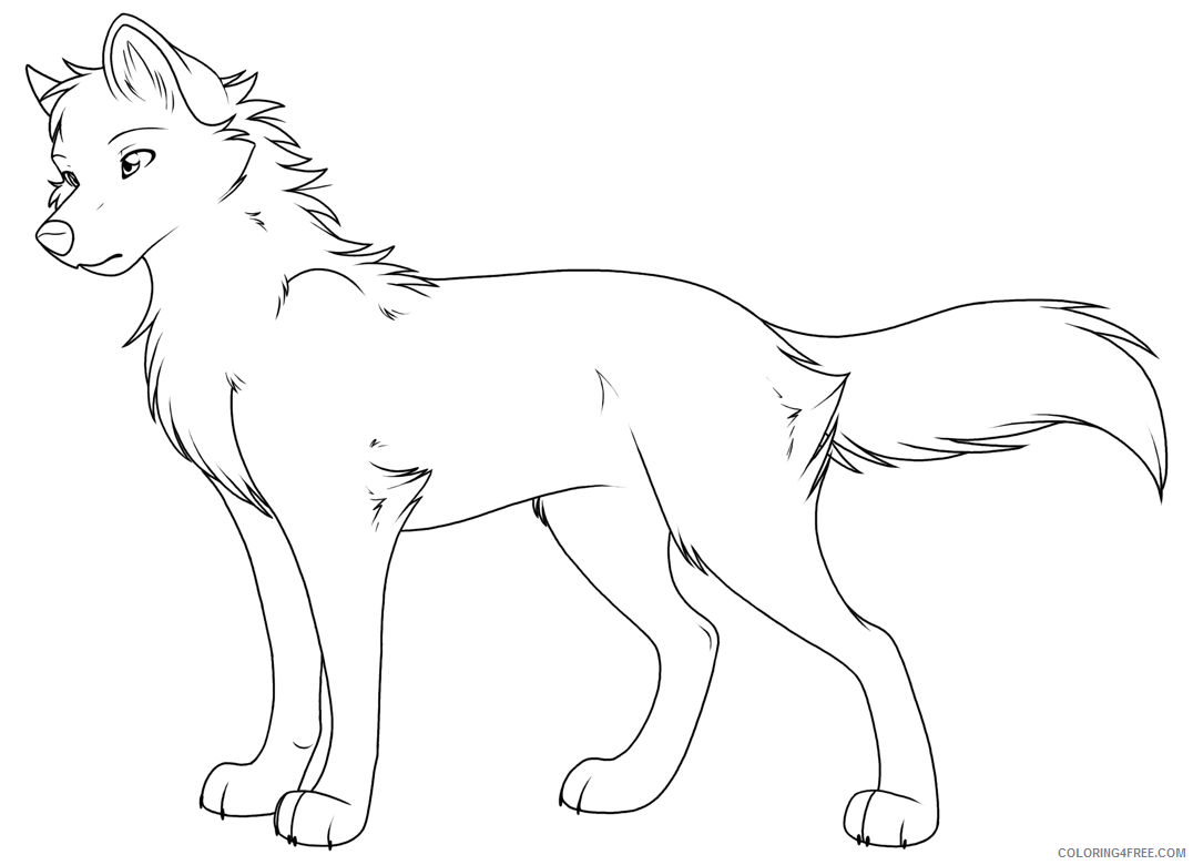 female wolf coloring pages Coloring4free