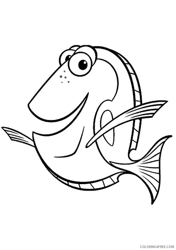 finding nemo coloring pages dory Coloring4free