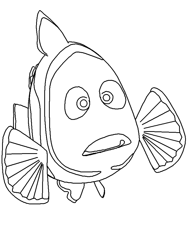 finding nemo coloring pages marlin Coloring4free