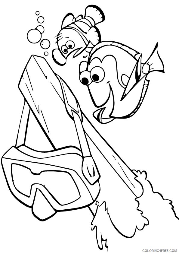finding nemo coloring pages marlin and dory finding nemo Coloring4free