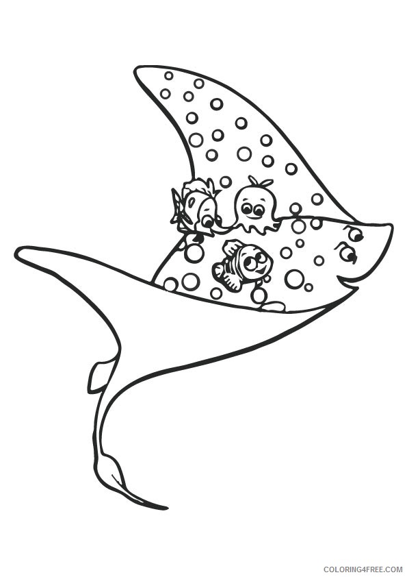 finding nemo coloring pages mr ray Coloring4free
