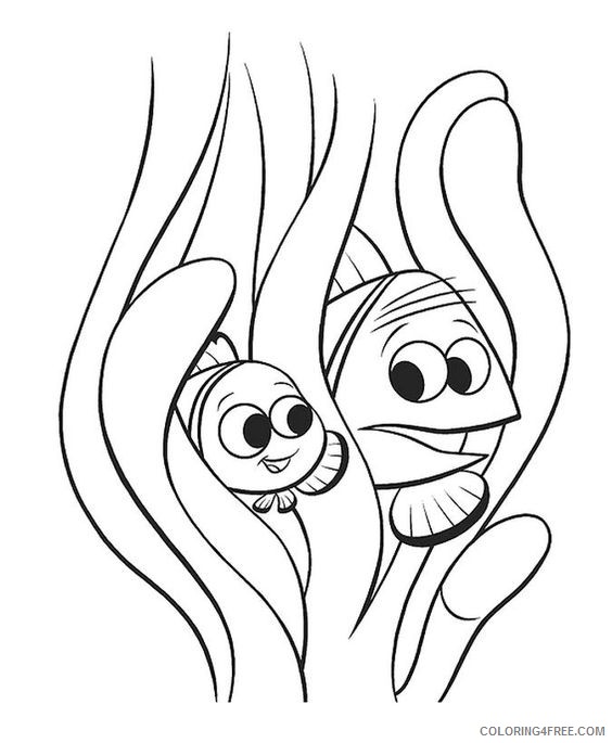 finding nemo coloring pages nemo and dad Coloring4free