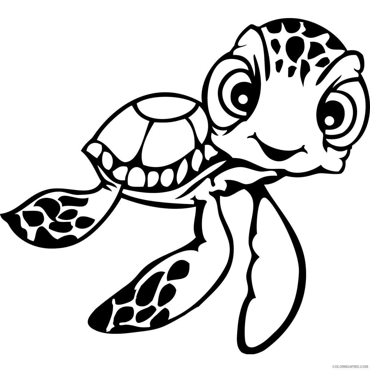 finding nemo coloring pages squirt sea turle Coloring4free