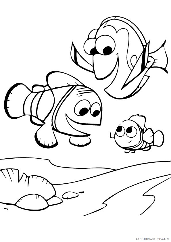 finding nemo coloring pages to print Coloring4free