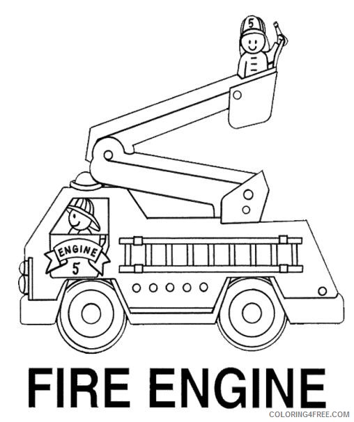 fire truck coloring pages fire engine Coloring4free