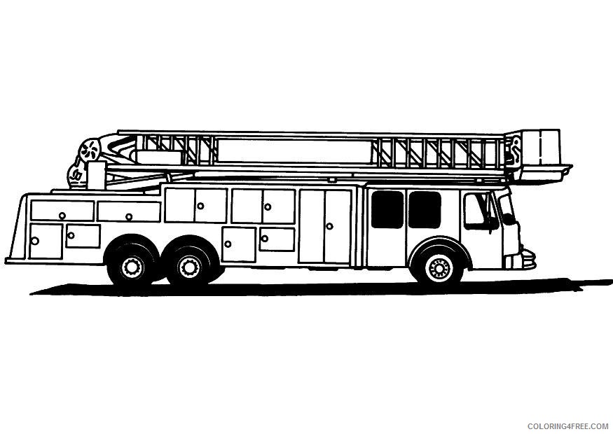 fire truck coloring pages for kids Coloring4free
