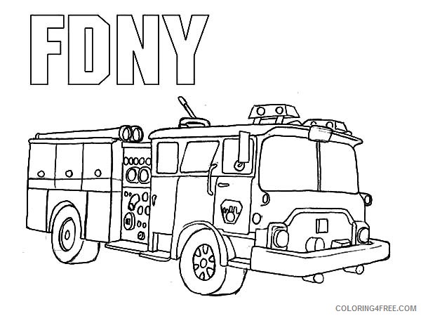 fire truck coloring pages for kids printable Coloring4free