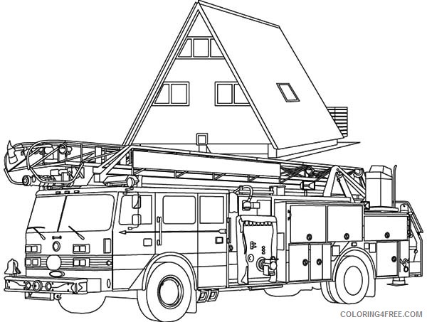 fire truck coloring pages free Coloring4free