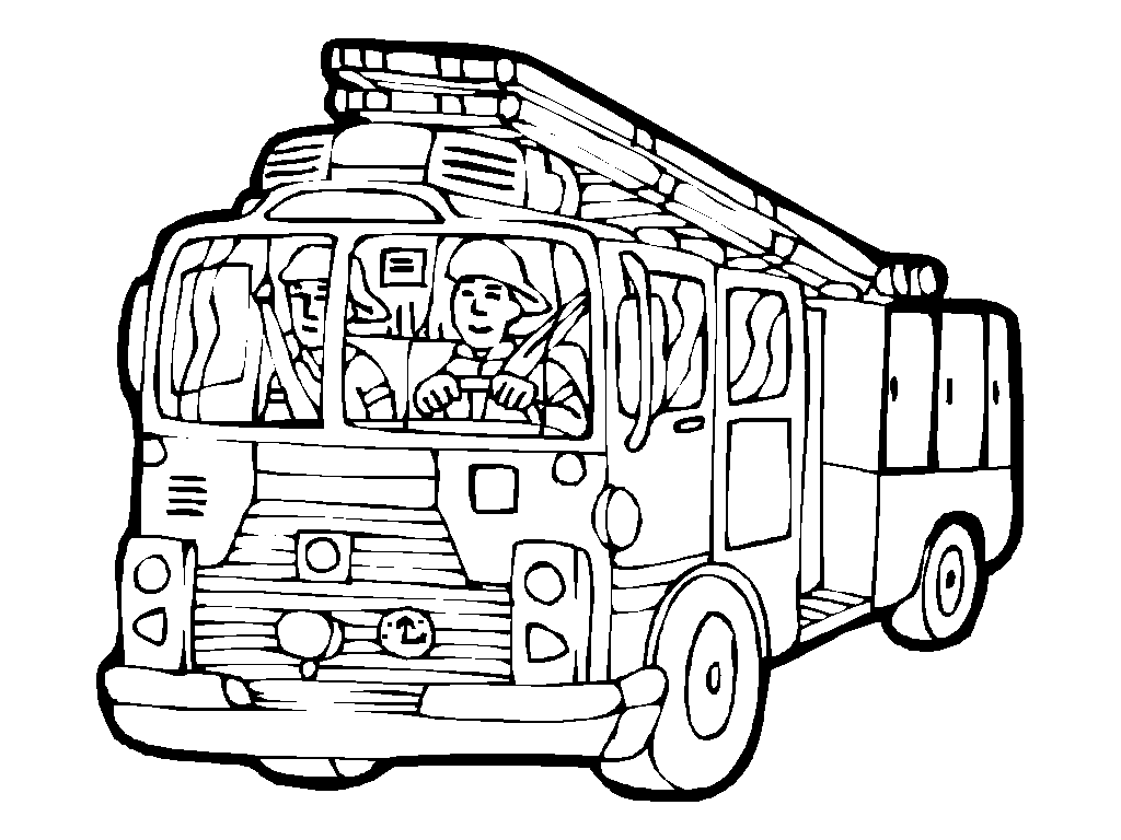 fire truck coloring pages free for kids Coloring4free