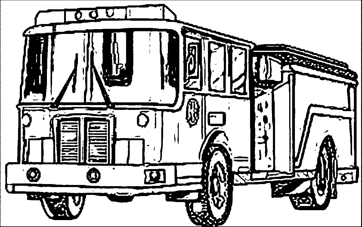 fire truck coloring pages free printable Coloring4free