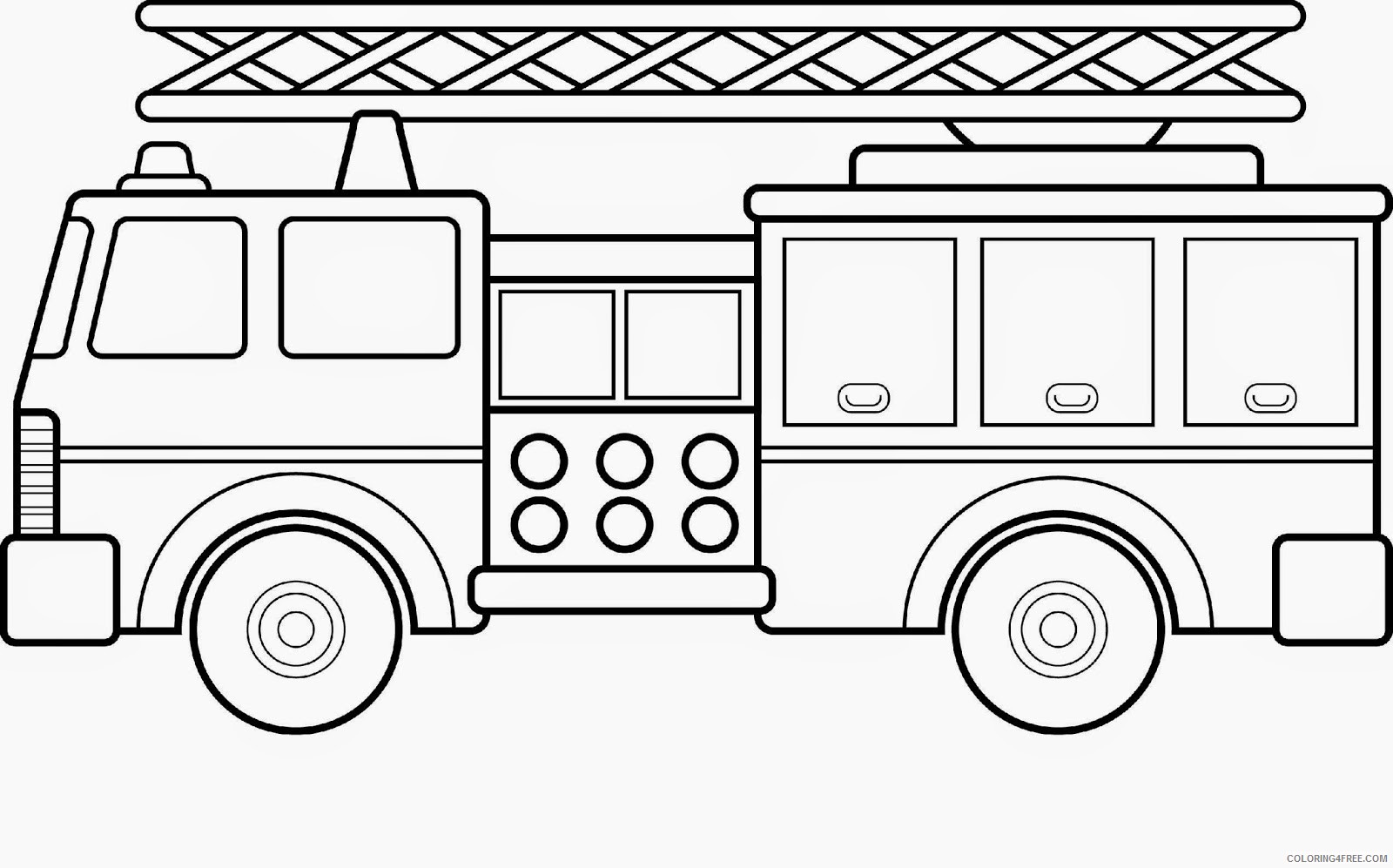 fire truck coloring pages printable 2 Coloring4free