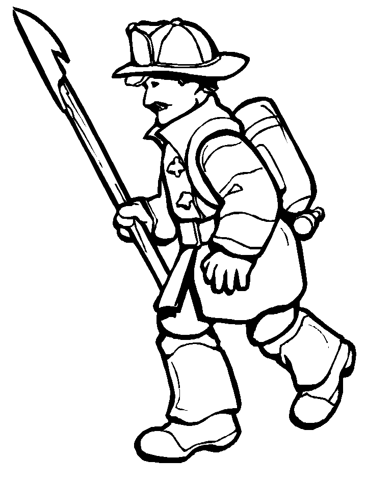 firefighter coloring pages for boys Coloring4free