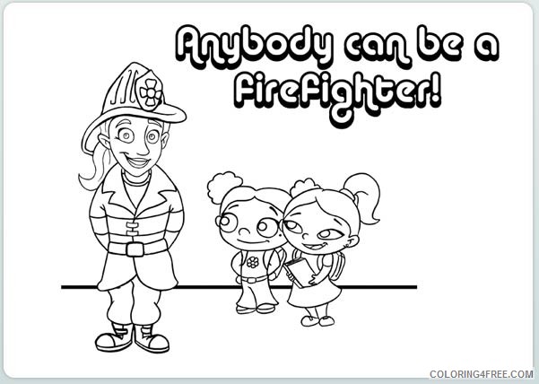 firefighter coloring pages for girls Coloring4free