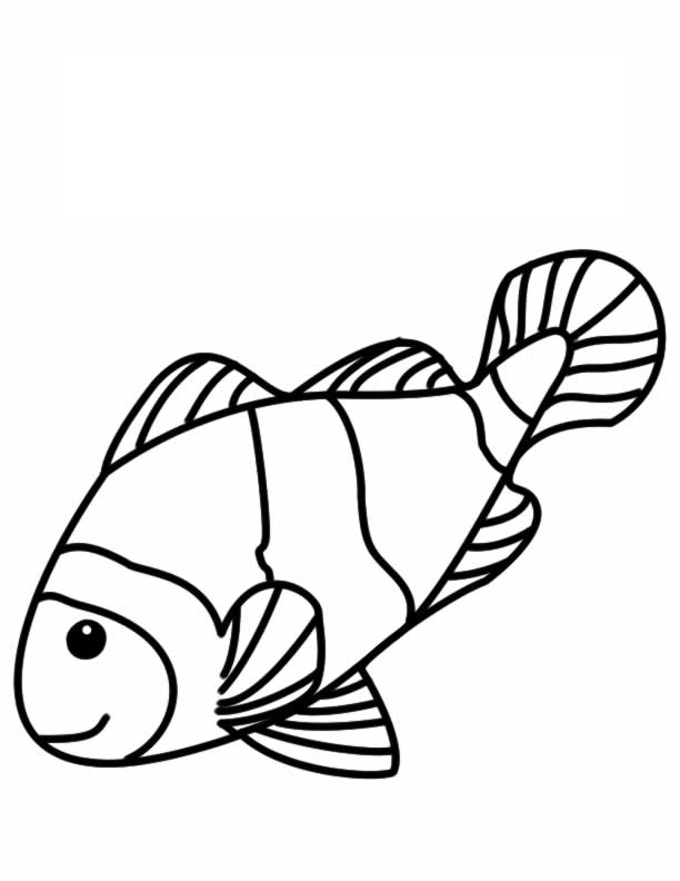 fish coloring pages clown fish Coloring4free