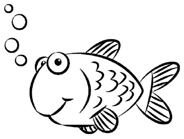 fish coloring pages for preschool Coloring4free