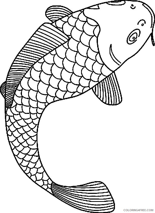 fish coloring pages koi fish Coloring4free