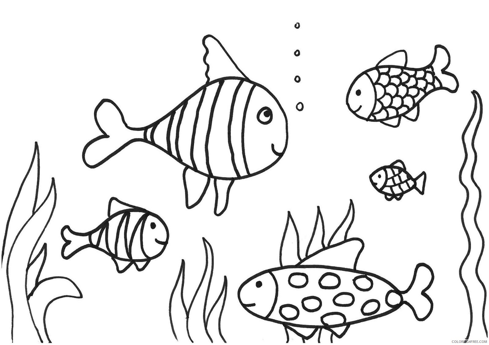 fish coloring pages underwater Coloring4free