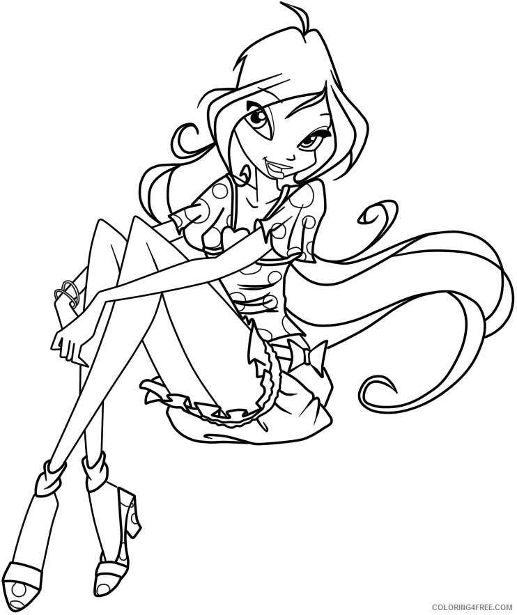 flora winx club coloring pages Coloring4free