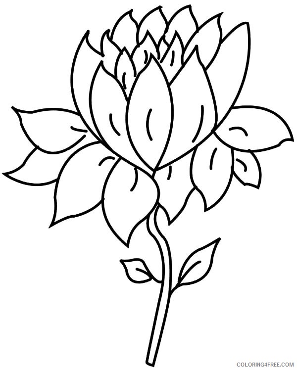 flower bloom coloring pages to print Coloring4free