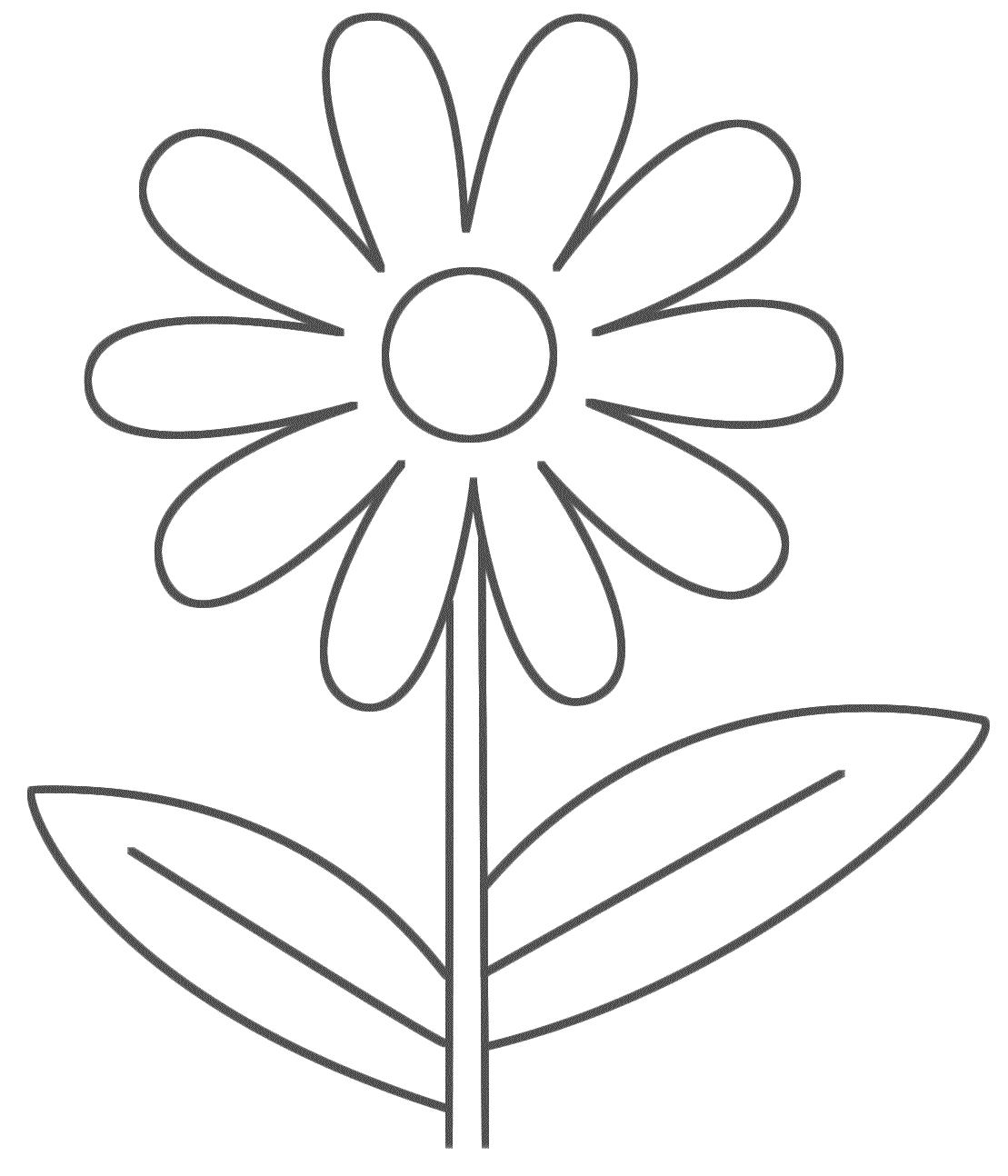 flower coloring pages for kids Coloring4free