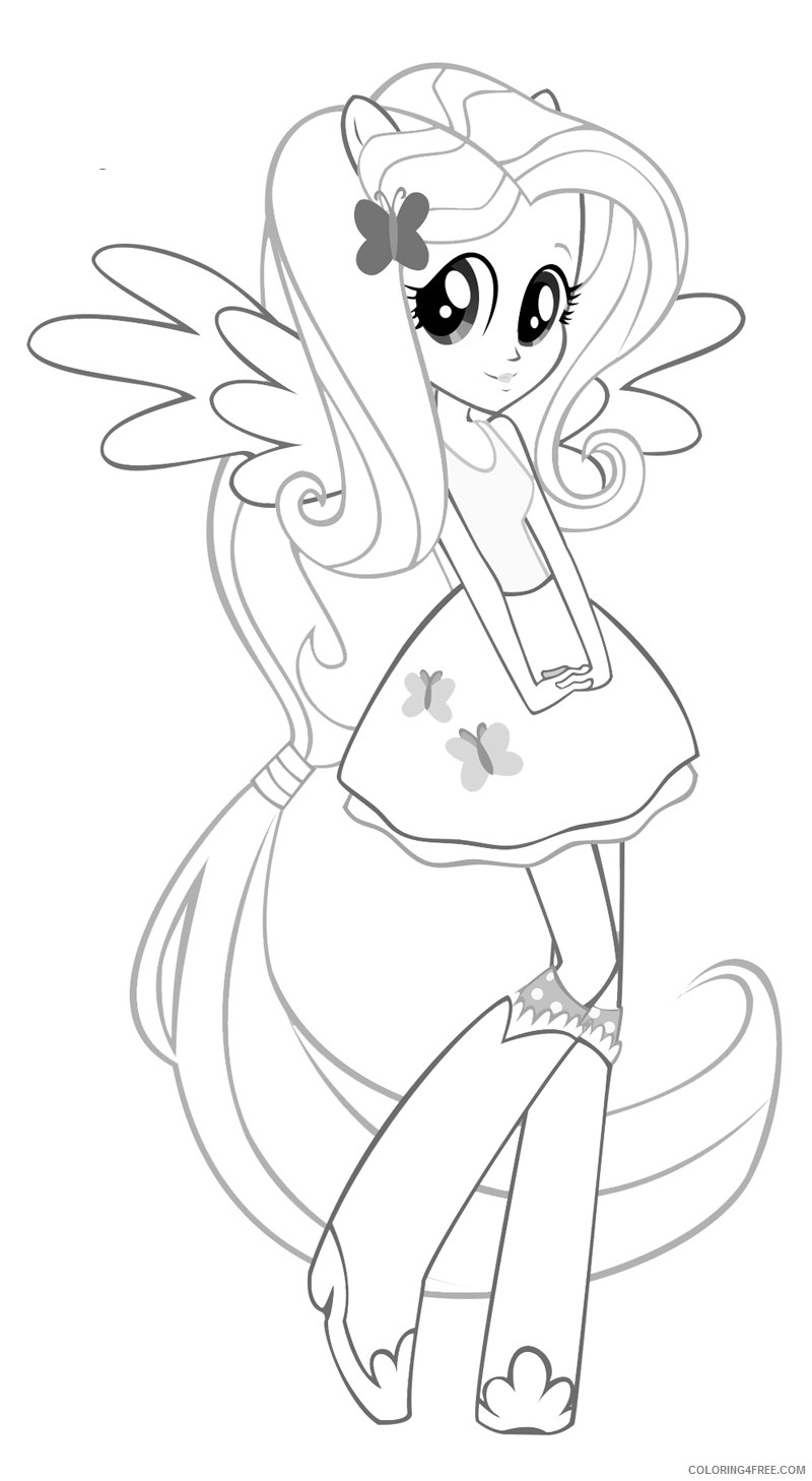 fluttershy equestria girls coloring pages Coloring4free