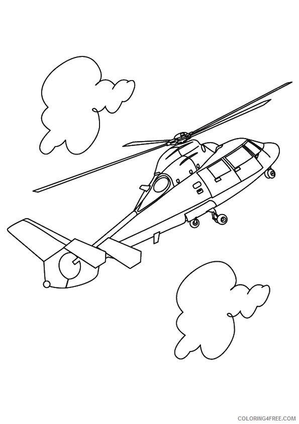 flying helicopter coloring pages Coloring4free