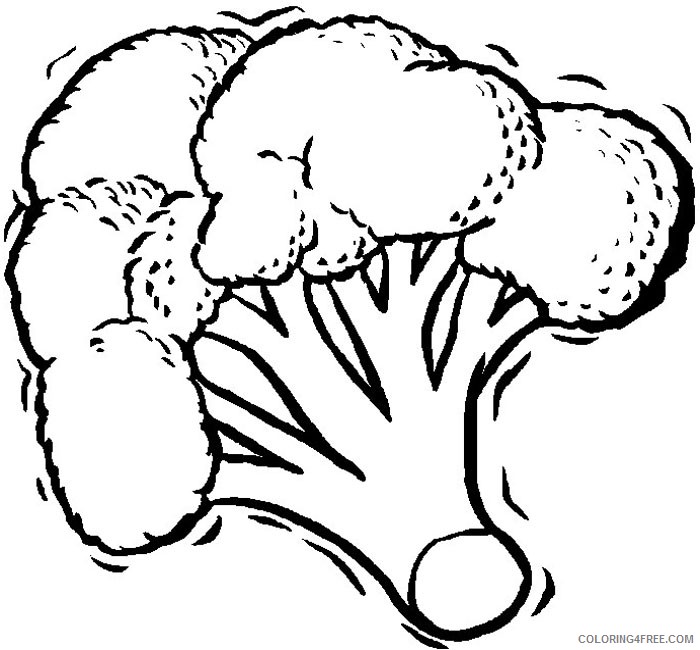 food coloring pages broccoli Coloring4free