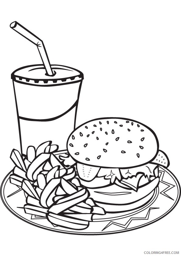 food coloring pages free to print Coloring4free