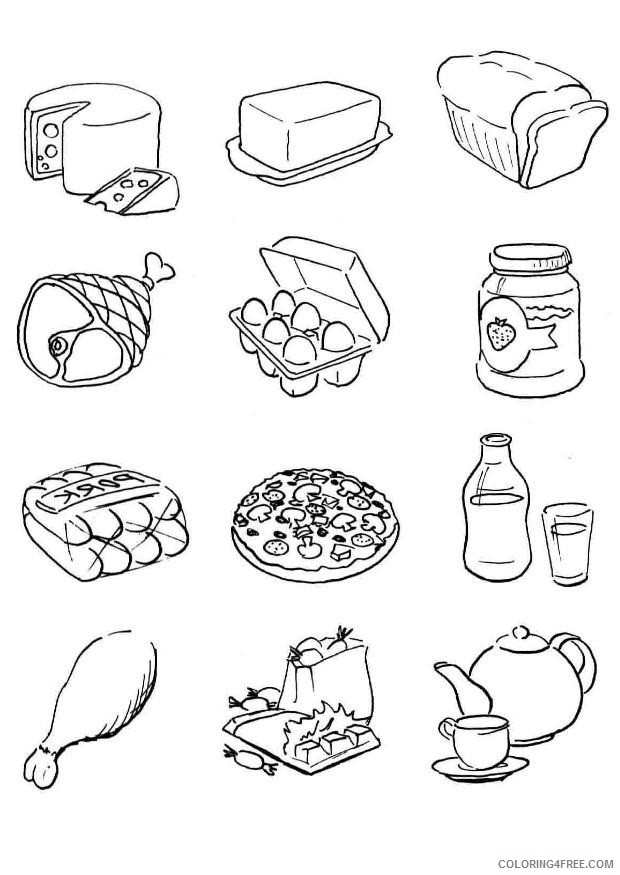 food coloring pages printable Coloring4free