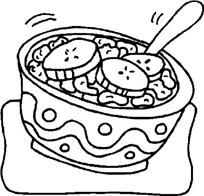 food coloring pages salad Coloring4free