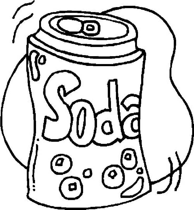 food coloring pages soda Coloring4free