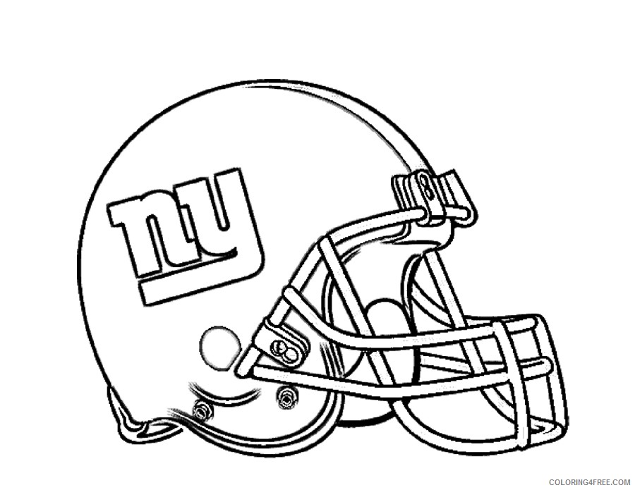 football helmet coloring pages new york giants Coloring4free