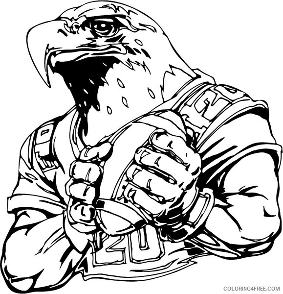 football mascots coloring pages for boys Coloring4free
