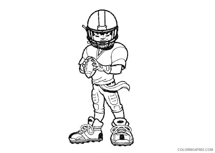 football player coloring pages for kids Coloring4free