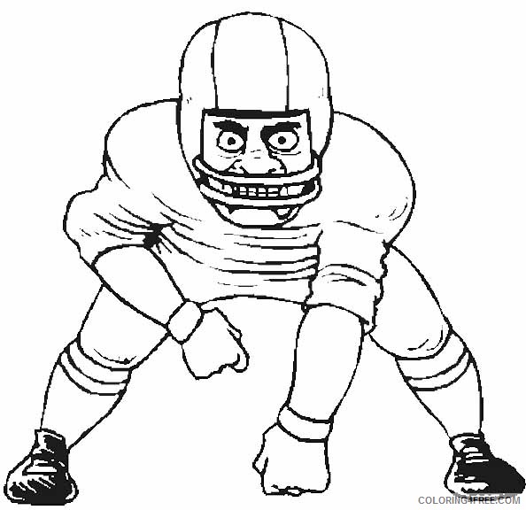 football player coloring pages linebacker Coloring4free