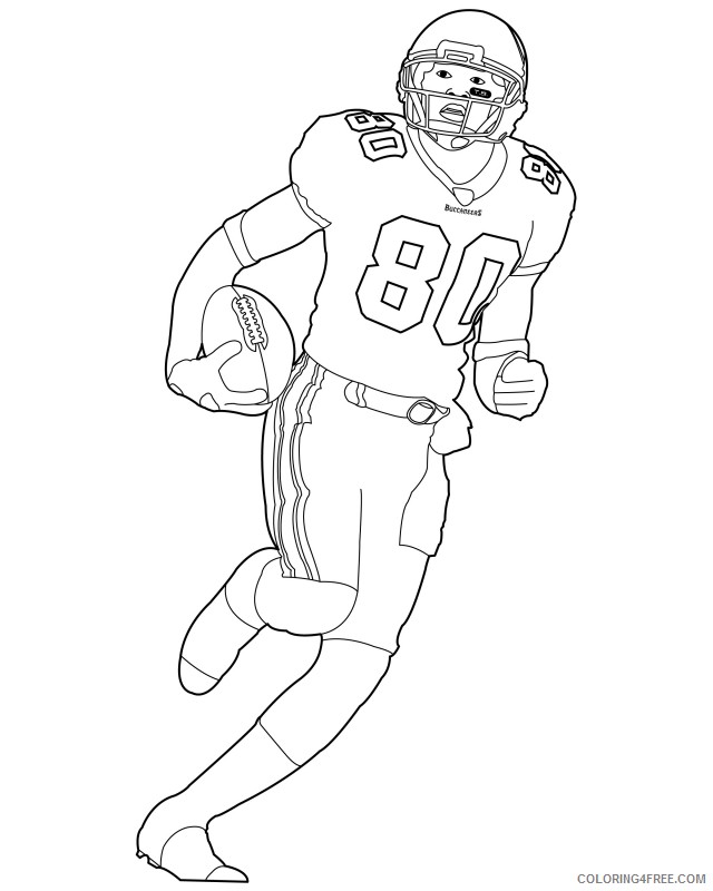 football player coloring pages running with ball Coloring4free