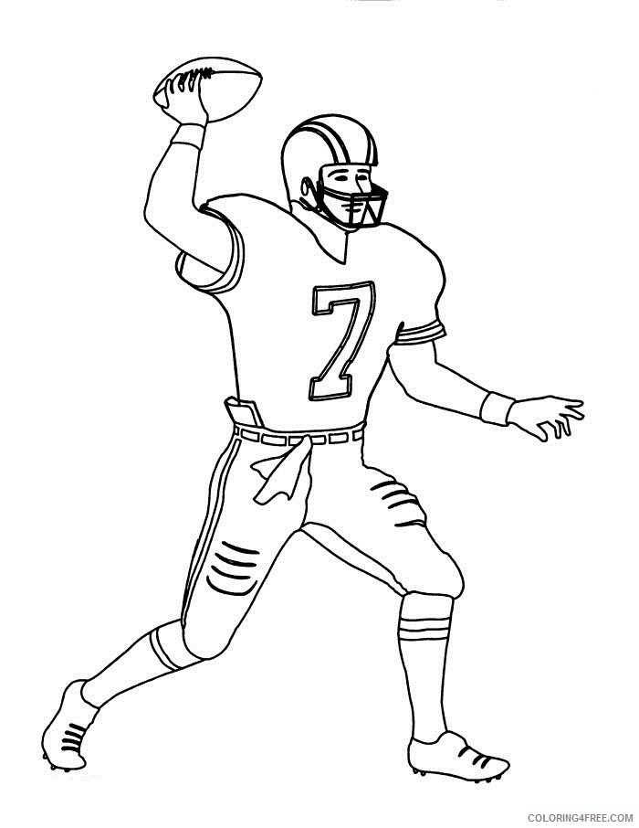 football player coloring pages throwing ball Coloring4free