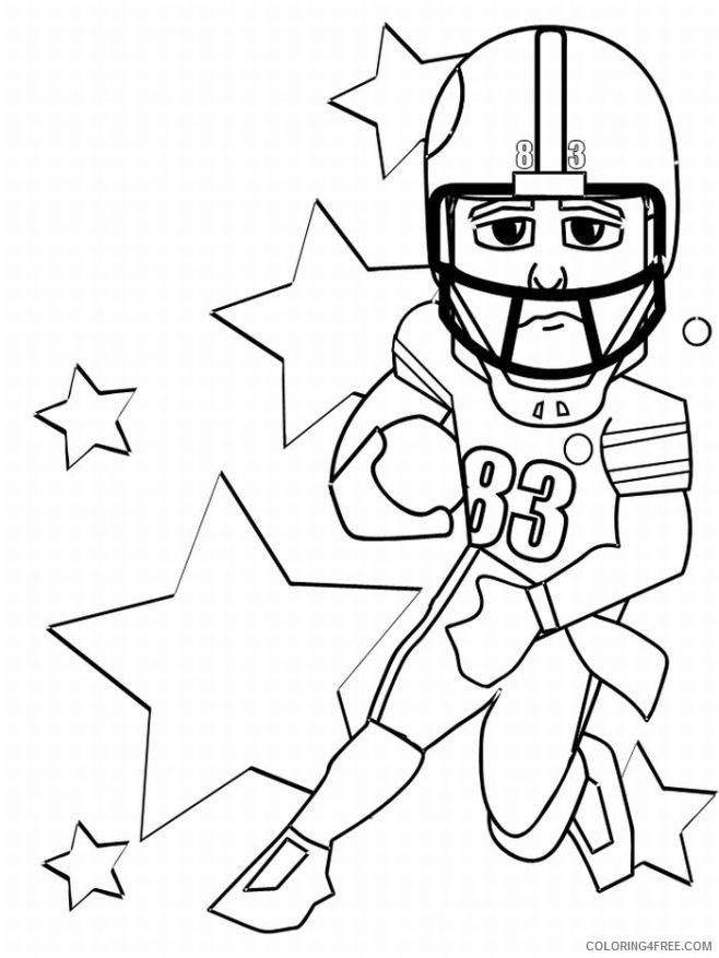 football player coloring pages with stars Coloring4free