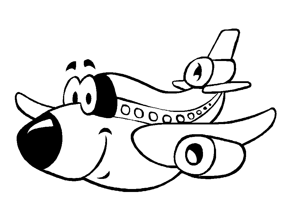 free airplane coloring pages for kids Coloring4free