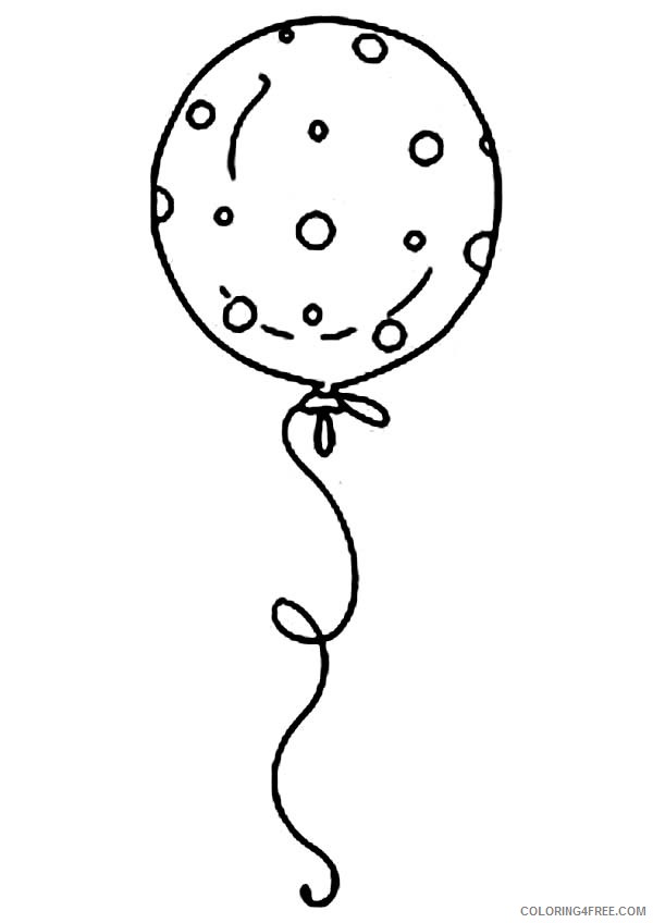 free balloon coloring pages for kids Coloring4free