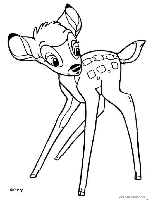 free bambi coloring pages for kids Coloring4free