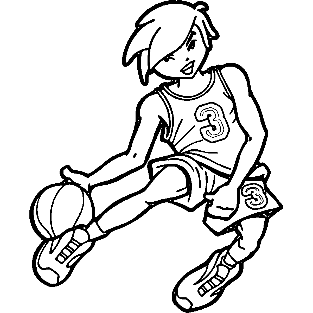 free basketball coloring pages for boys Coloring4free